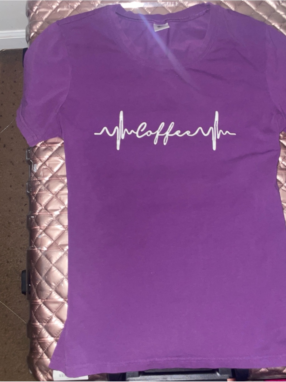 Purple 'Coffee' Graphic Tee